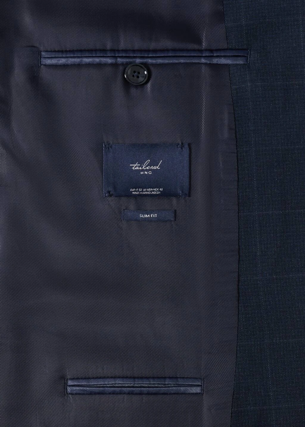 Veste De Costume Slim Fit à Carreaux – Image 7