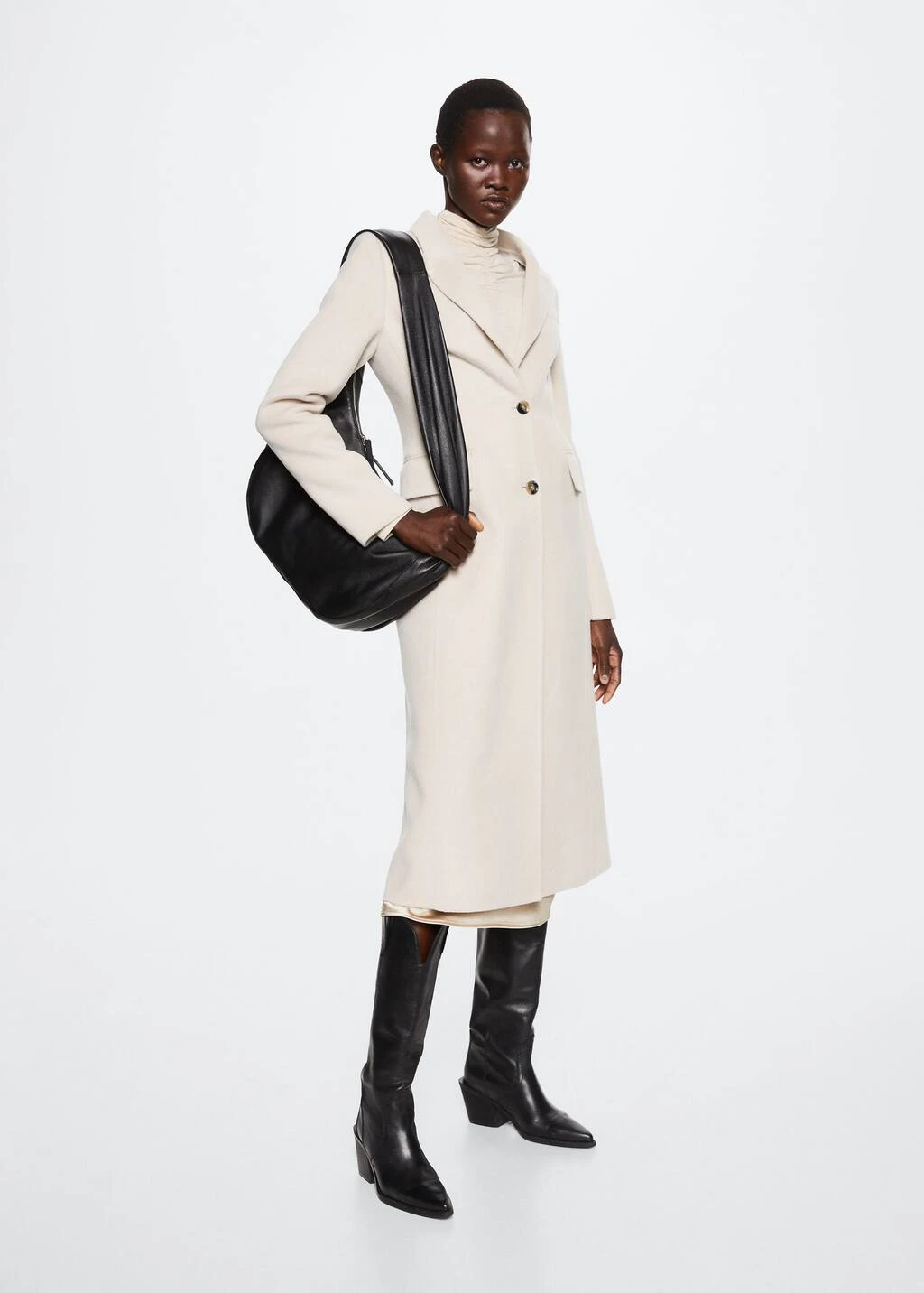 Manteau Laine Ajusté Fait Main – Image 2