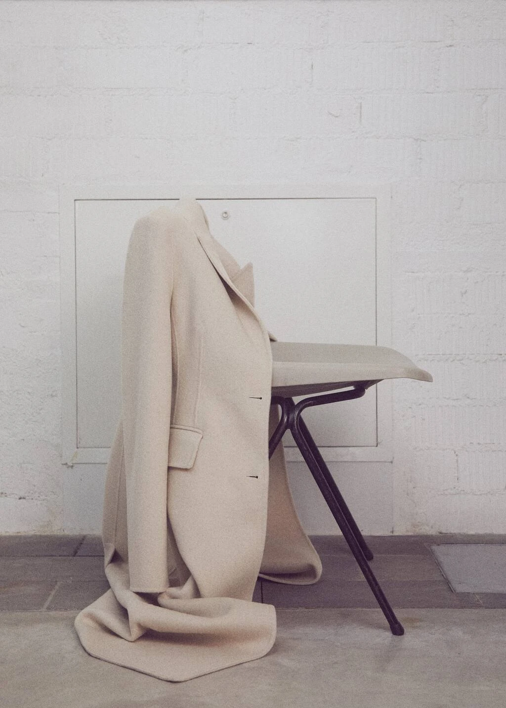 Manteau Laine Ajusté Fait Main – Image 9