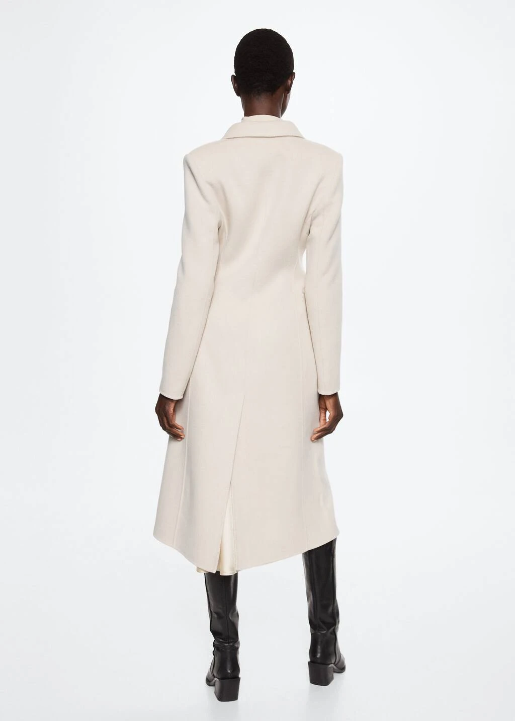Manteau Laine Ajusté Fait Main – Image 3