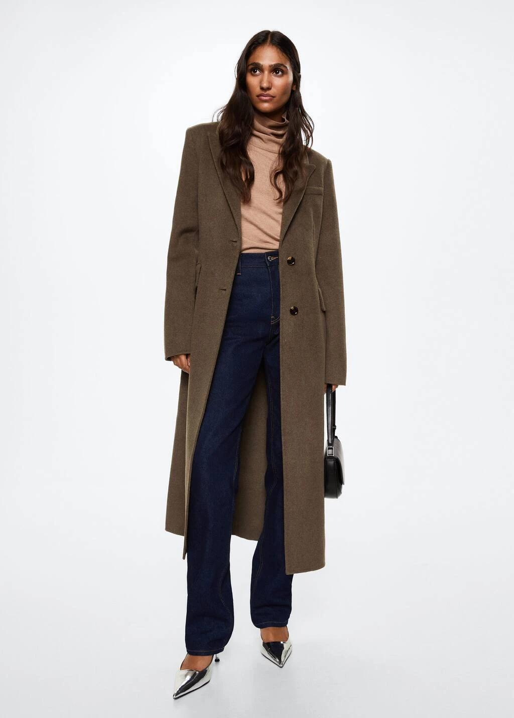 Manteau Laine Ajusté Fait Main – Image 12
