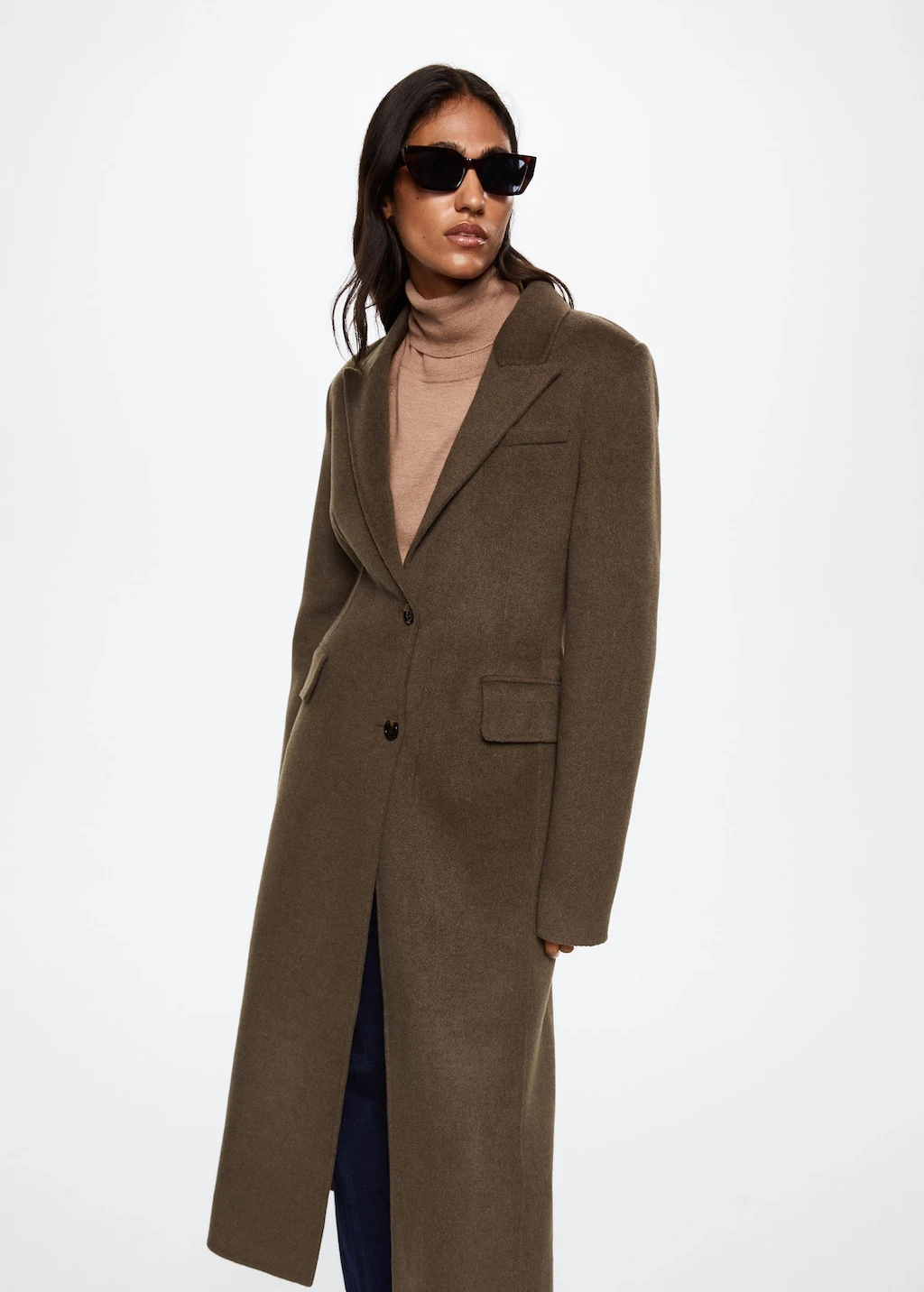 Manteau Laine Ajusté Fait Main – Image 11
