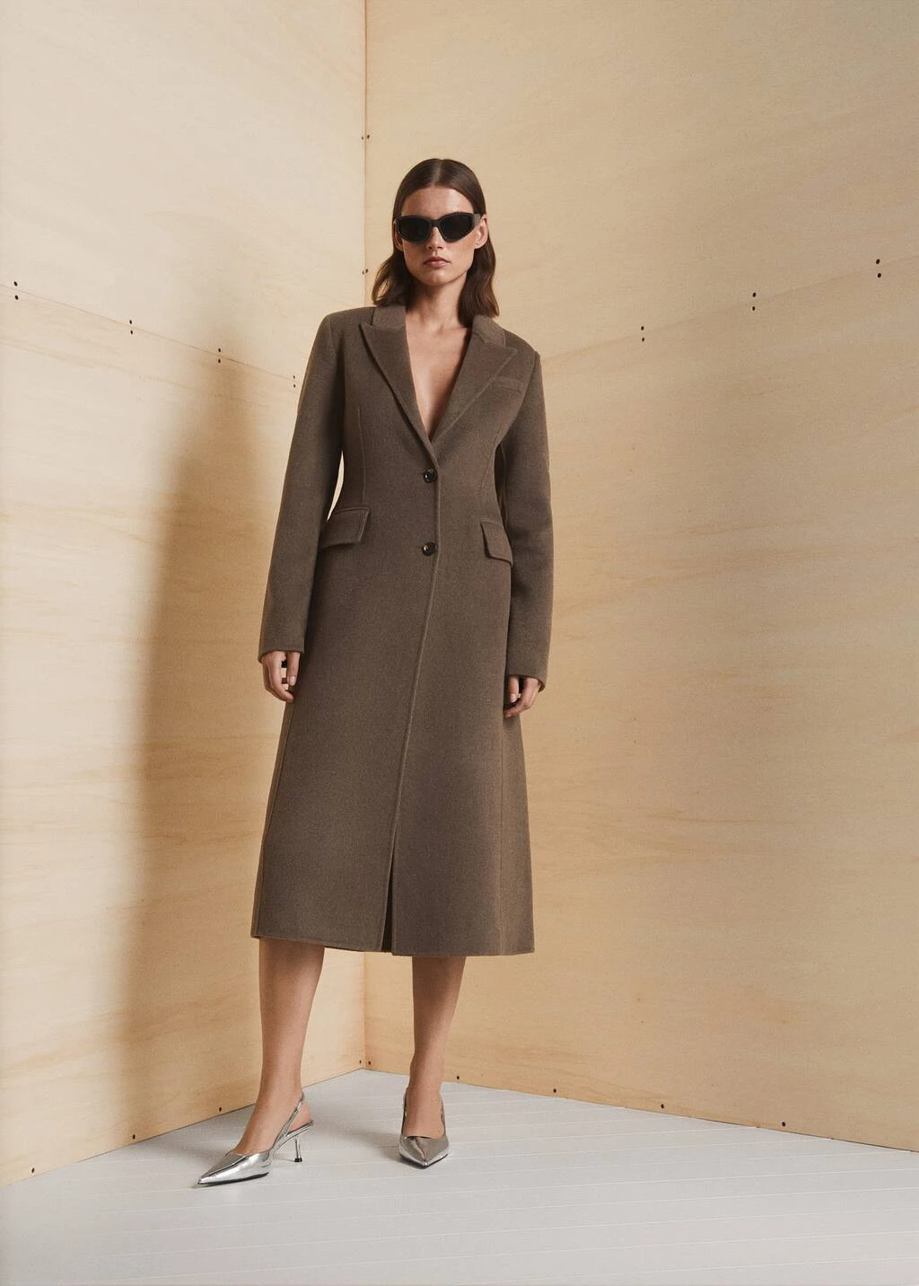 Manteau Laine Ajusté Fait Main – Image 17