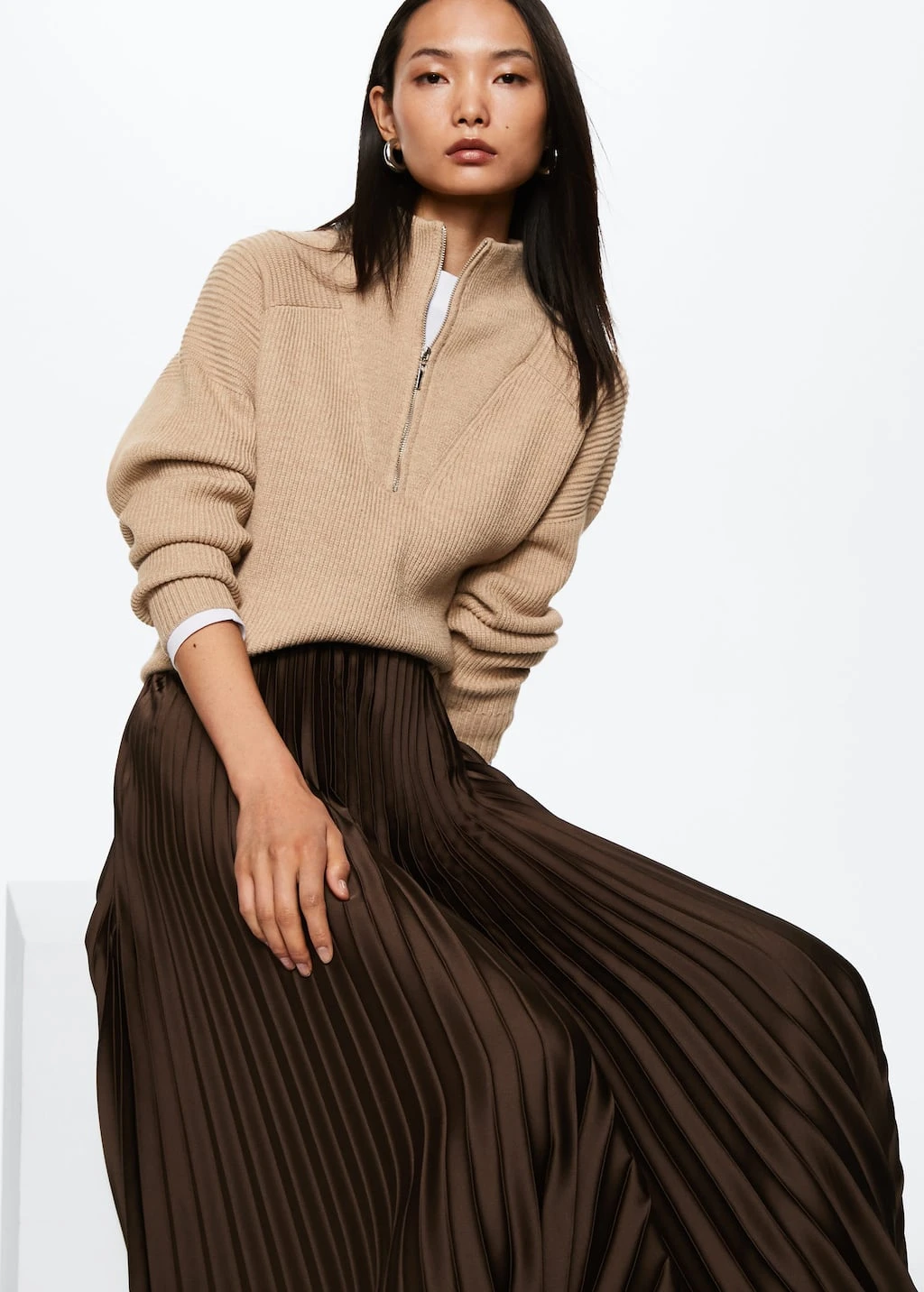 Jupe Plissée Satinée – Image 4