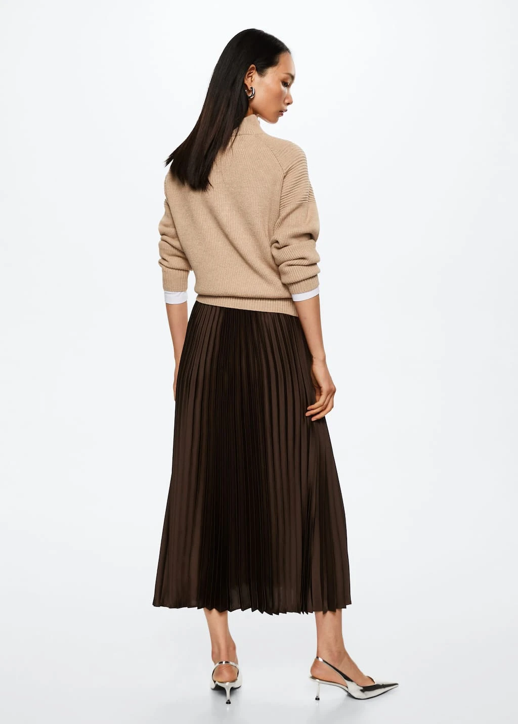 Jupe Plissée Satinée – Image 3