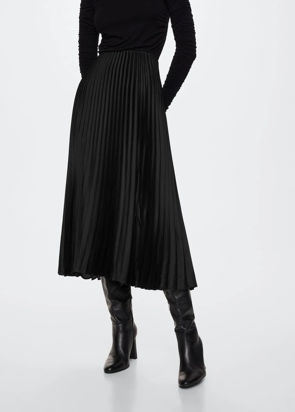 Jupe Plissée Satinée – Image 8