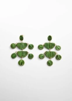 Boucles D'oreilles Pendantes Raphia