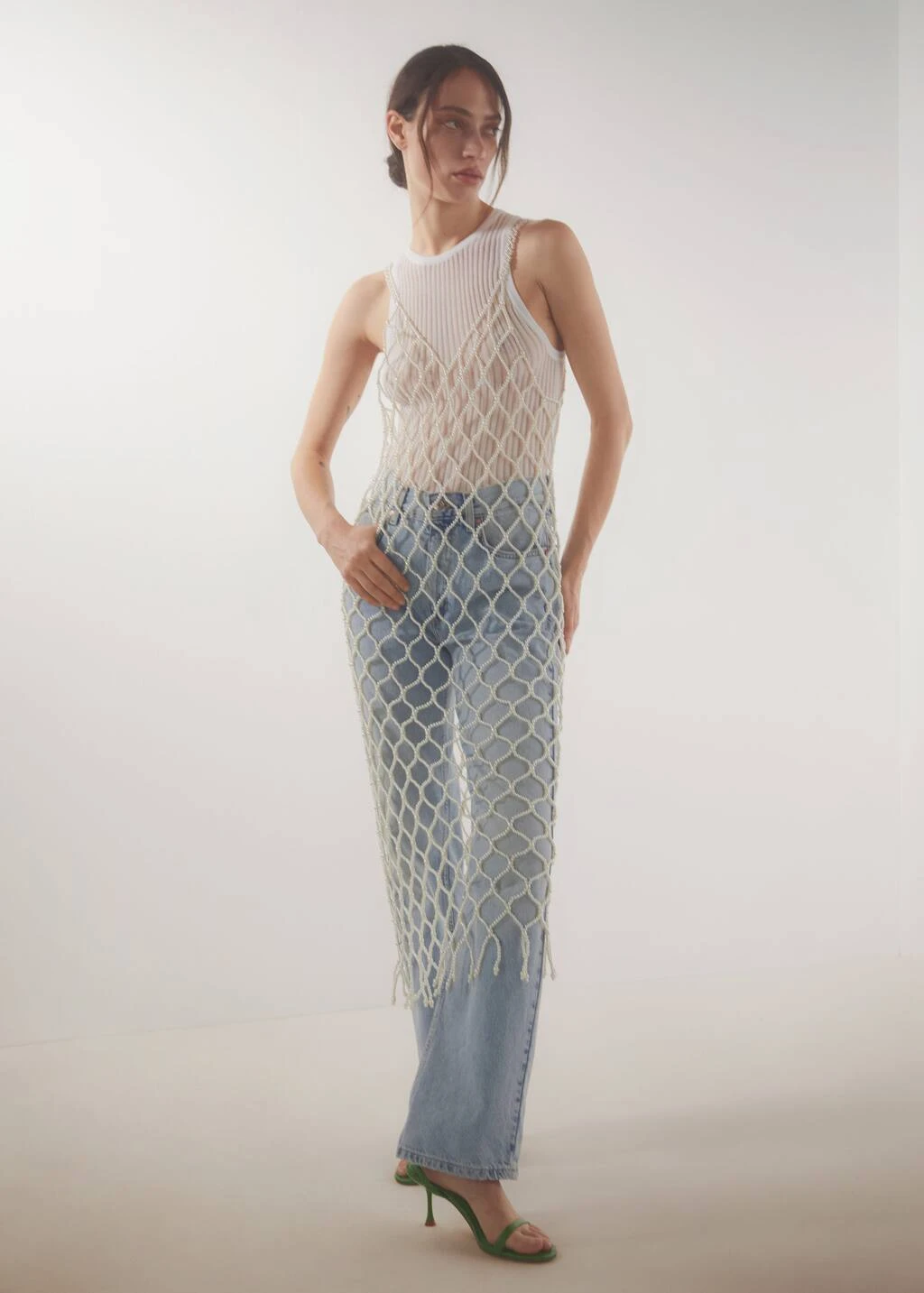 Sandales à Talon Effet Croco