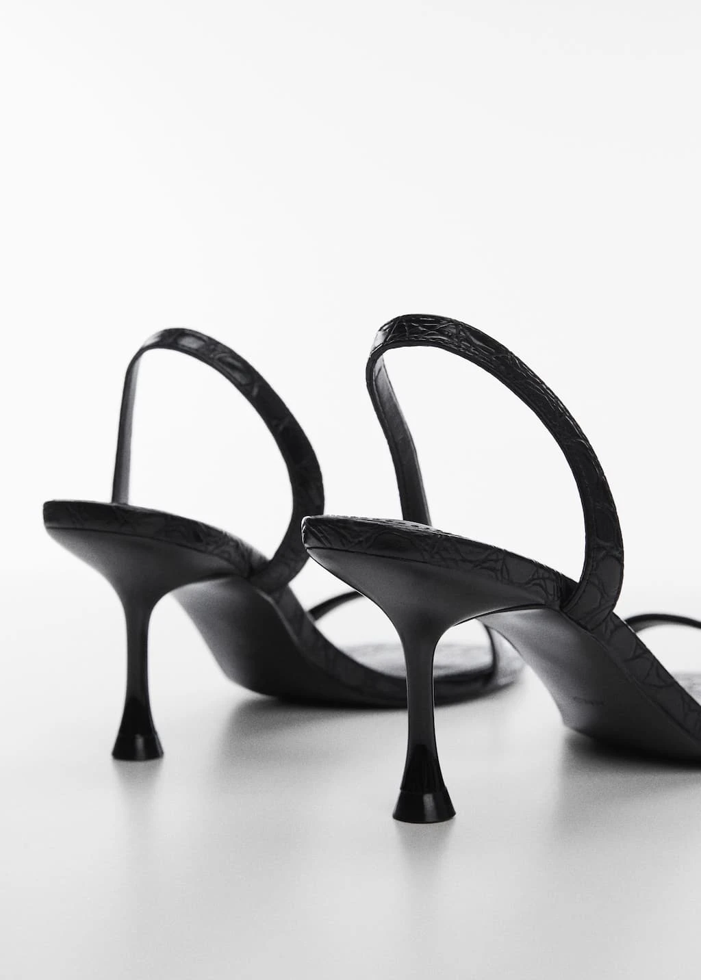 Sandales à Talon Effet Croco – Image 11