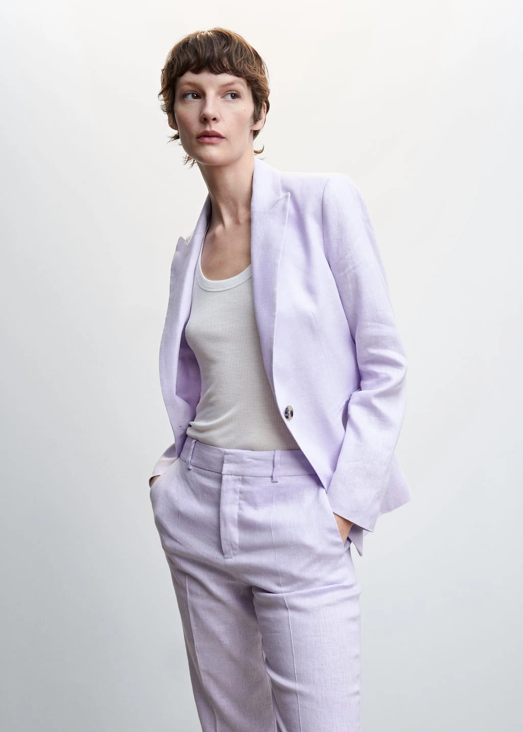 Pantalon Costume 100 % Lin – Image 4