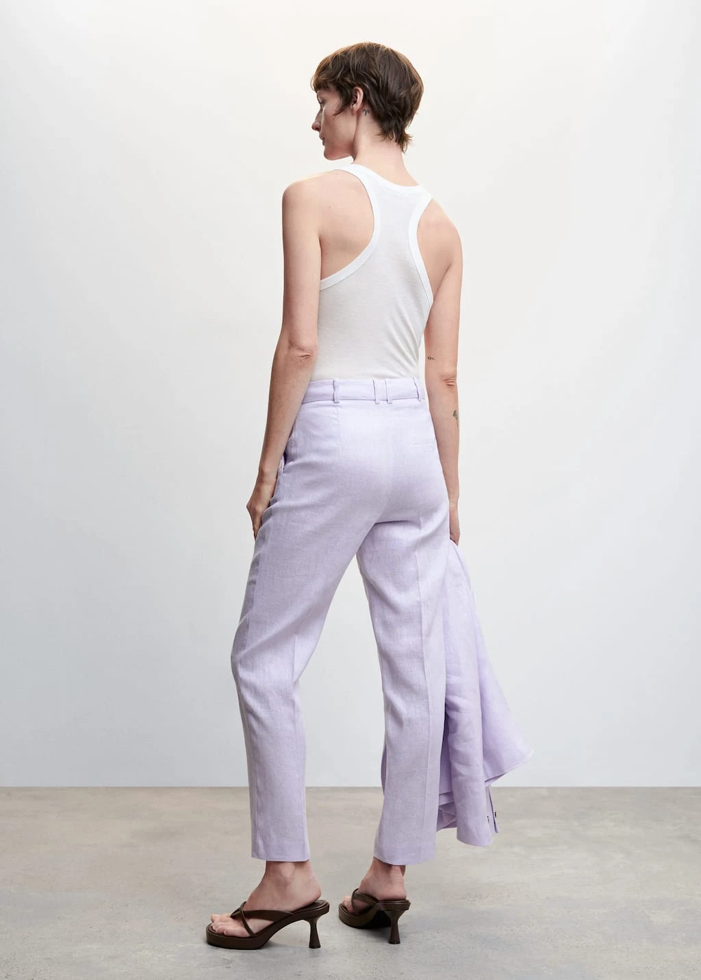 Pantalon Costume 100 % Lin – Image 3