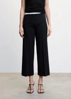 Pantalon Style Jupe-culotte Droit