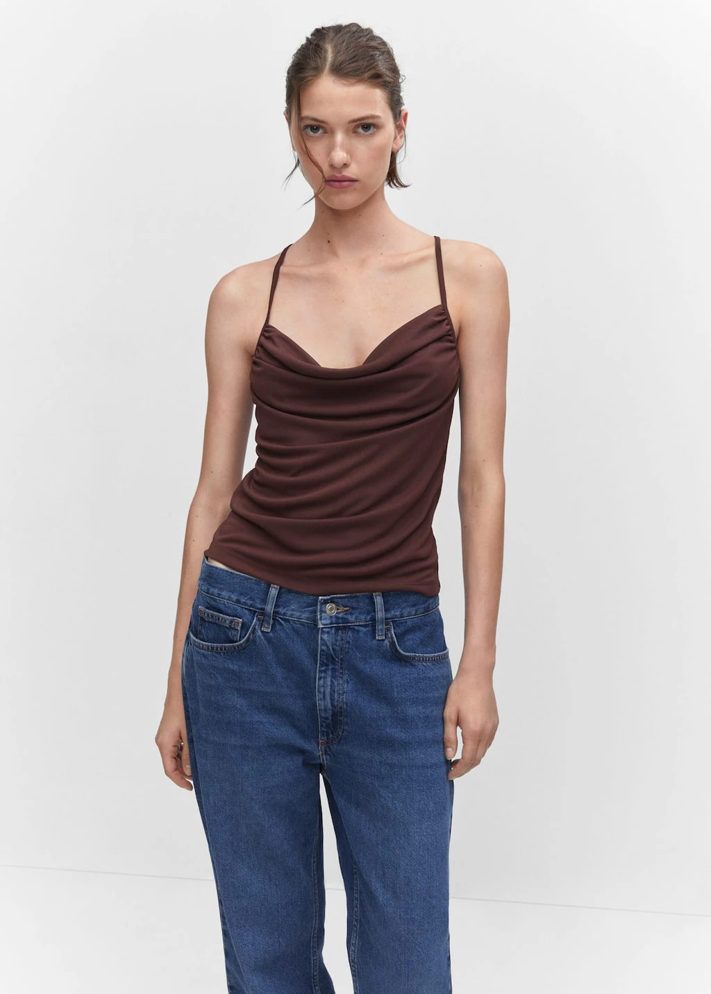 Top De Lingerie Drapé