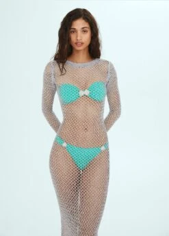 Robe Maille Métallisée