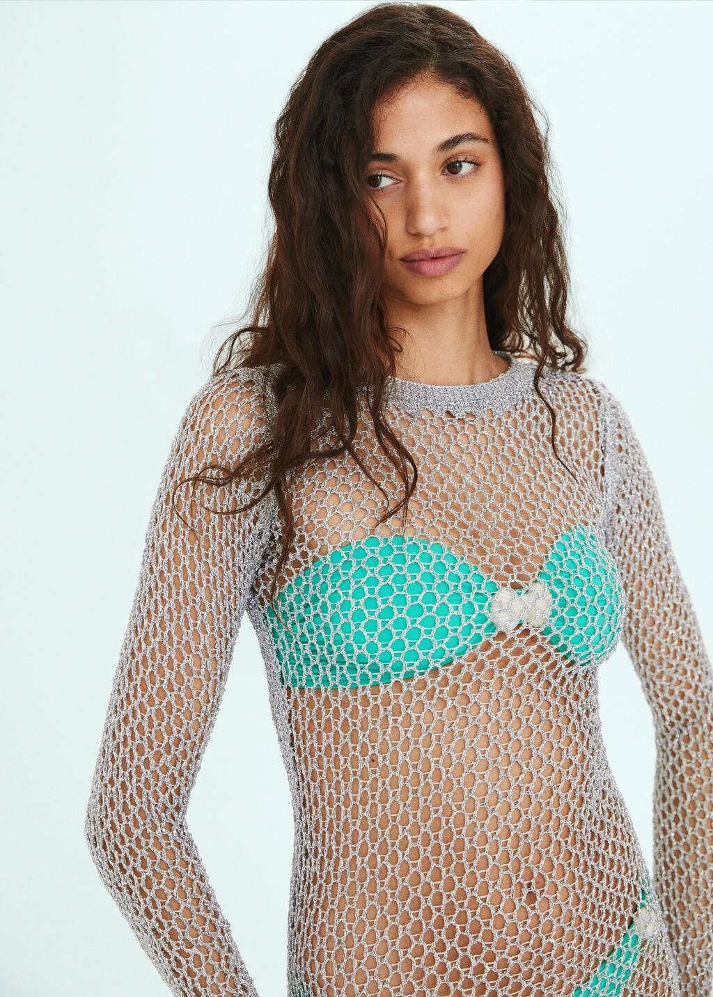 Robe Maille Métallisée – Image 4