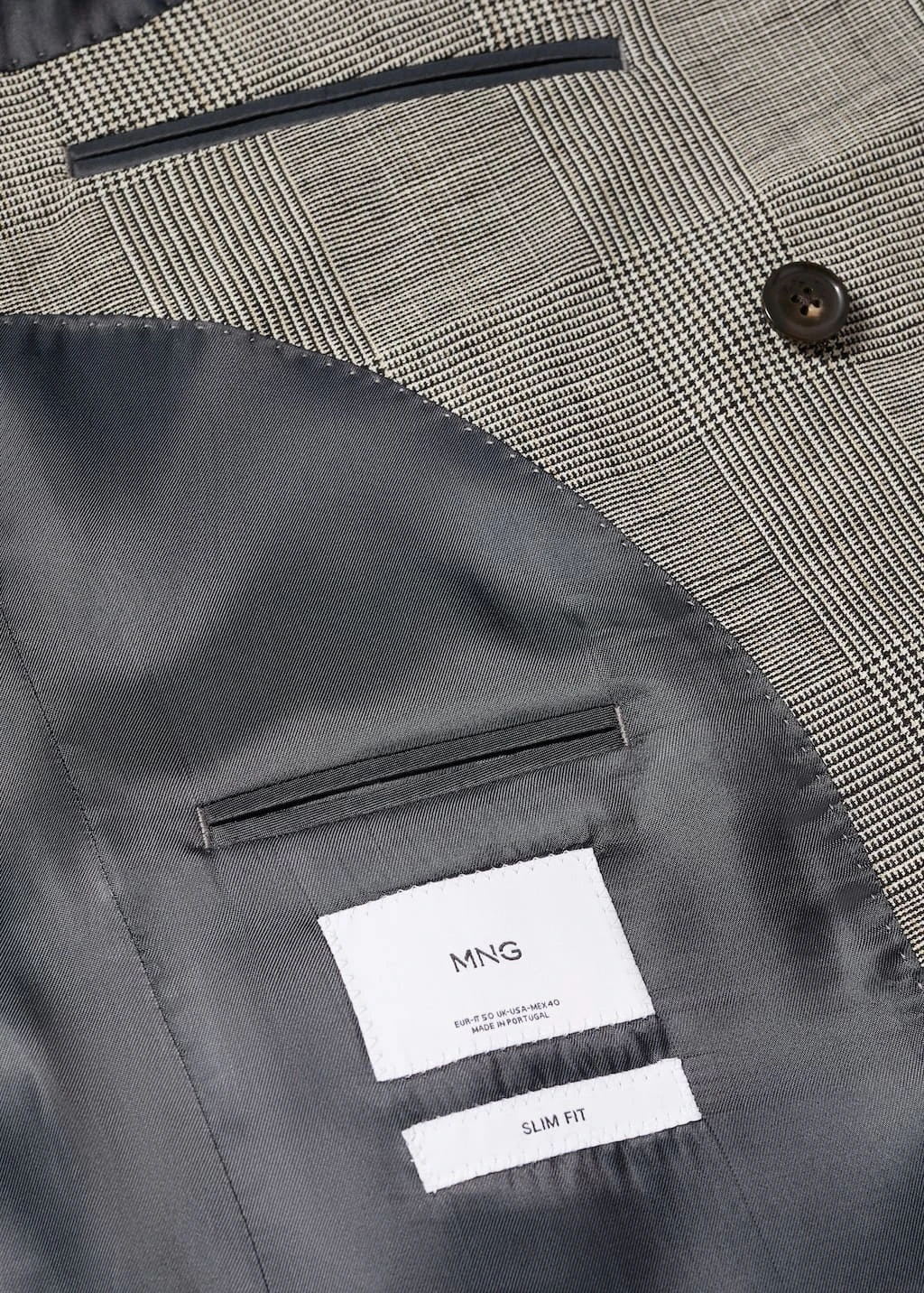 Veste Costume Lin Carreaux â Image 7