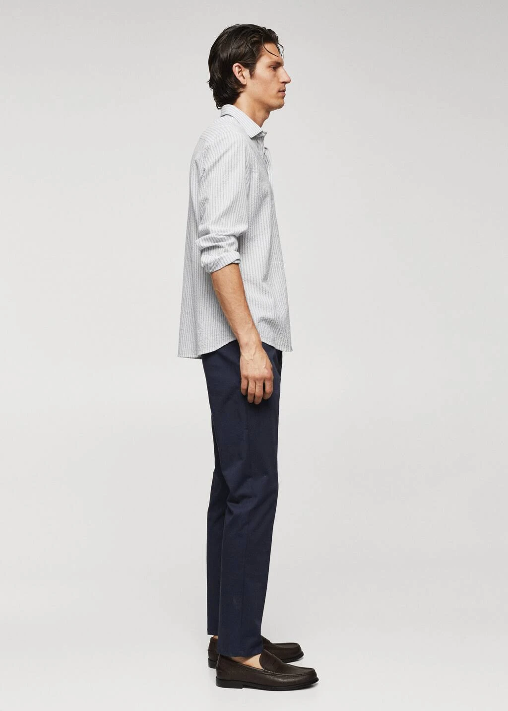 Chemise 100 % Coton Seersucker Rayures – Image 5