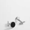 Boutons De Manchette Noirs Arrondis