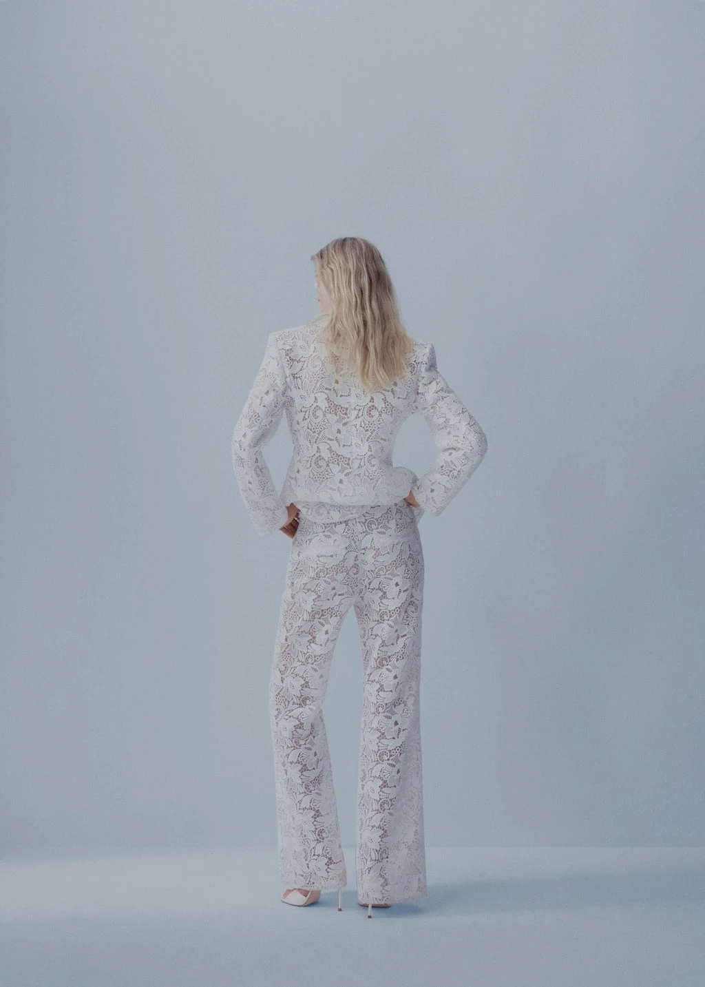 Pantalon Tailleur Guipure â Image 3