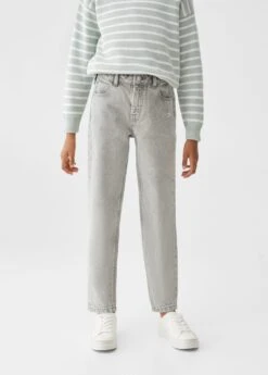 Jean Mom-fit Coton