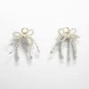Boucles D'oreilles Nœud Perles