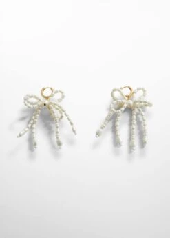Boucles D'oreilles Nœud Perles