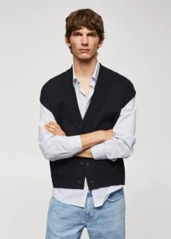 Gilet Maille Boutons