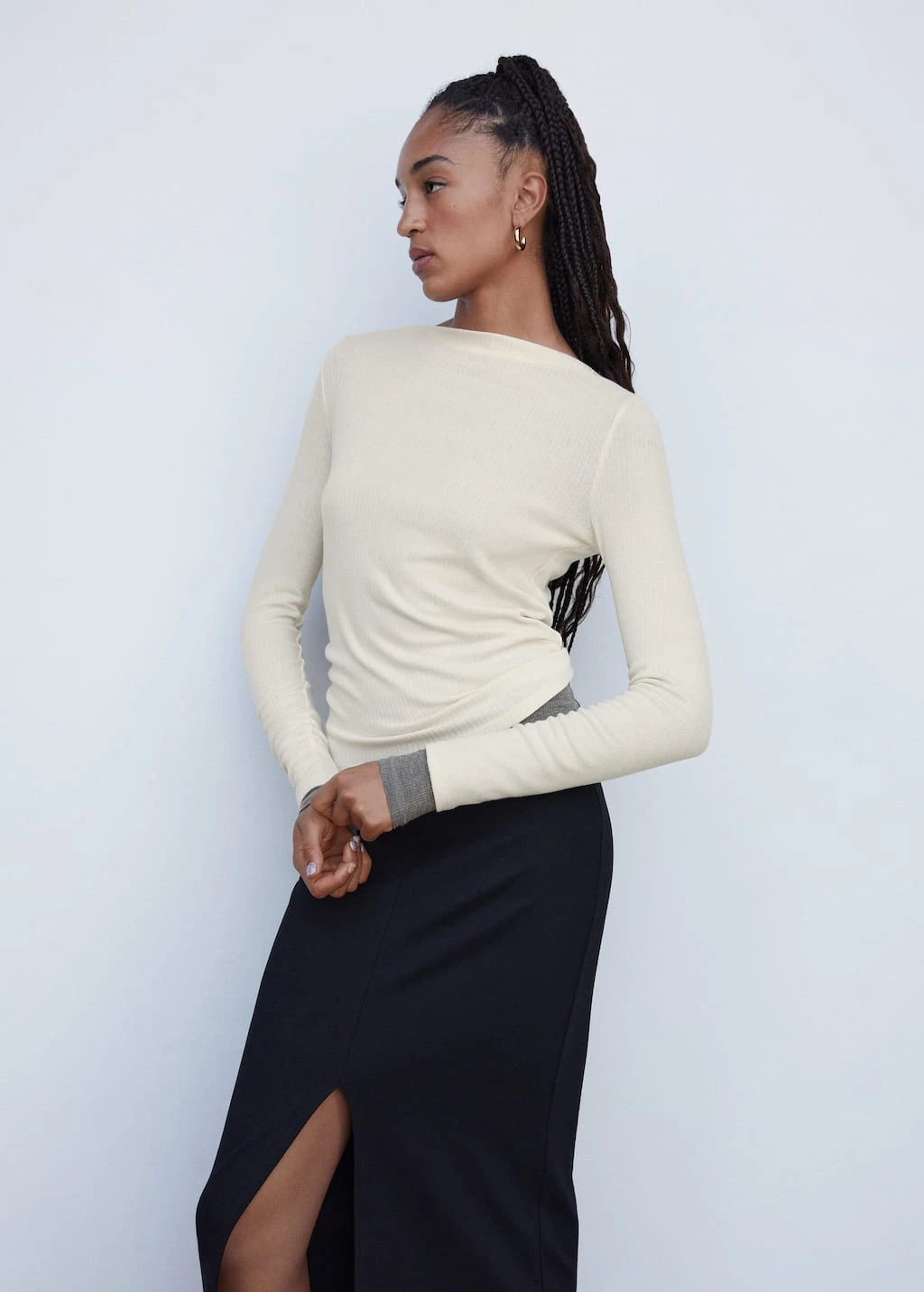 T-shirt Col Bateau – Image 18