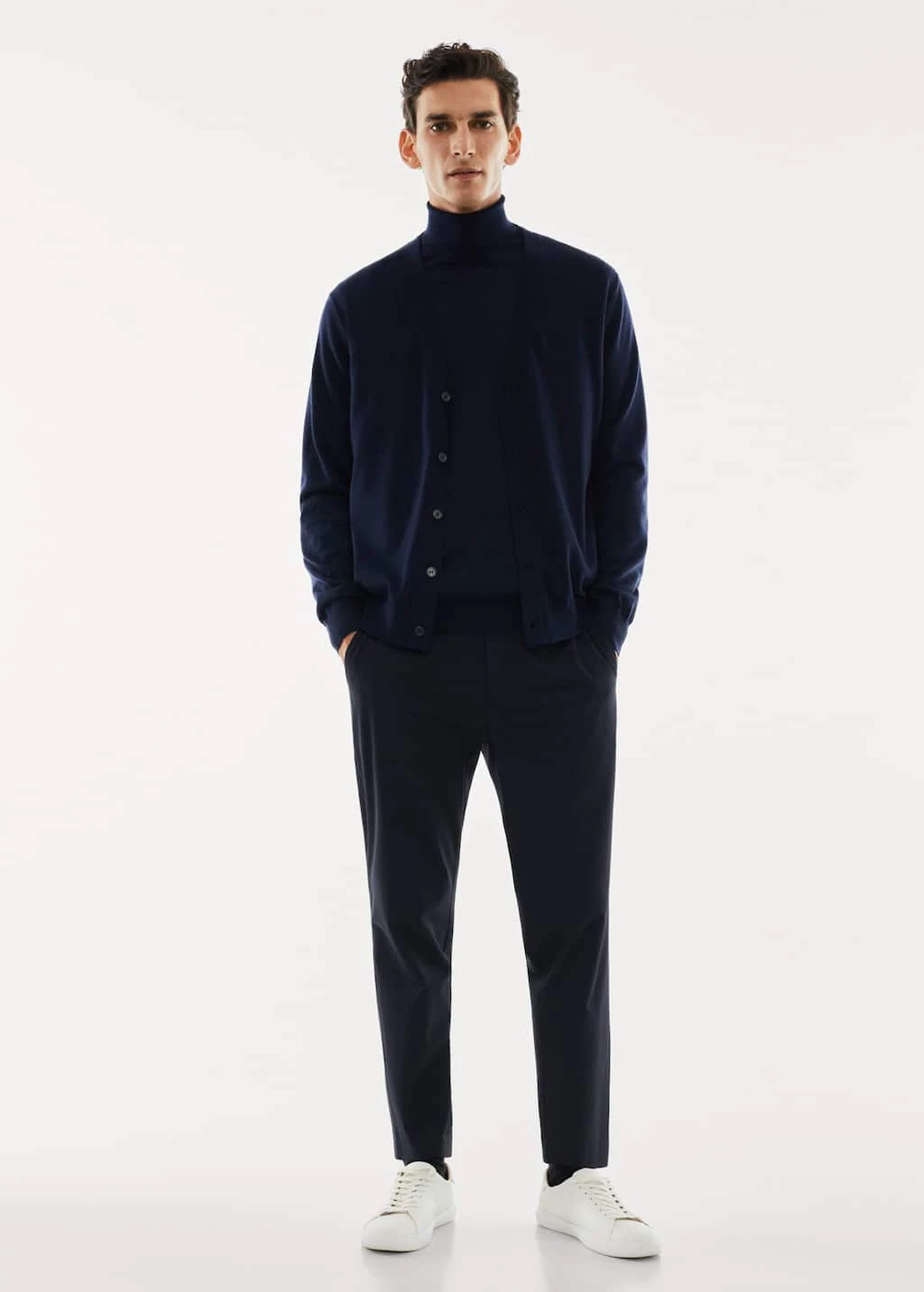 Pull-over 100 % Laine Mérinos Col Montant – Image 16