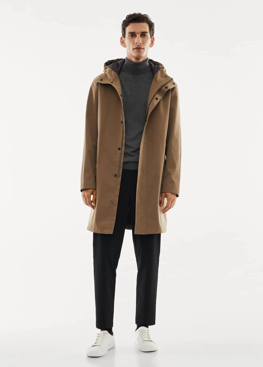 Pull-over 100 % Laine Mérinos Col Montant – Image 2