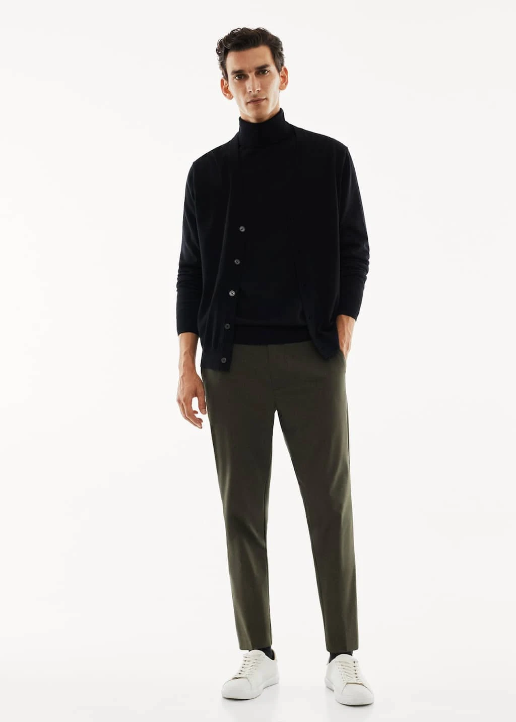 Pull-over 100 % Laine Mérinos Col Montant – Image 9