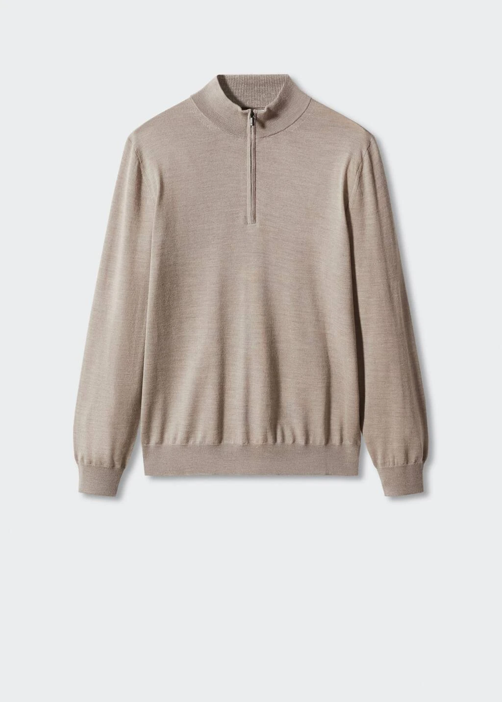 Pull-over 100 % Laine Mérinos Col Zippé – Image 7