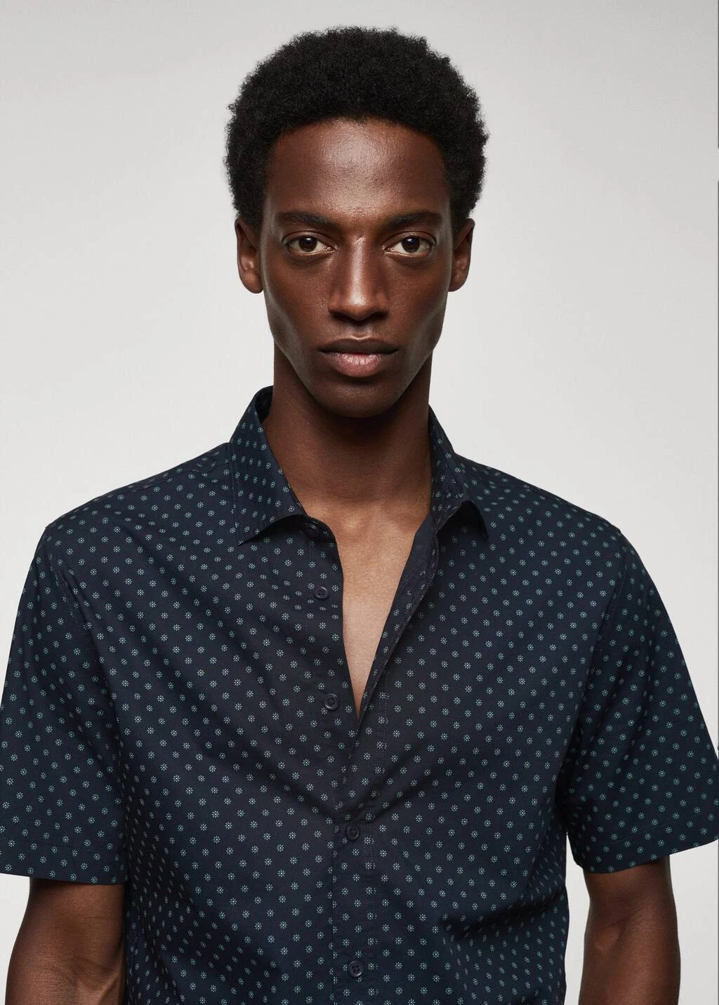 Chemise 100Â % Coton Manches Courtes Fleurs â Image 4