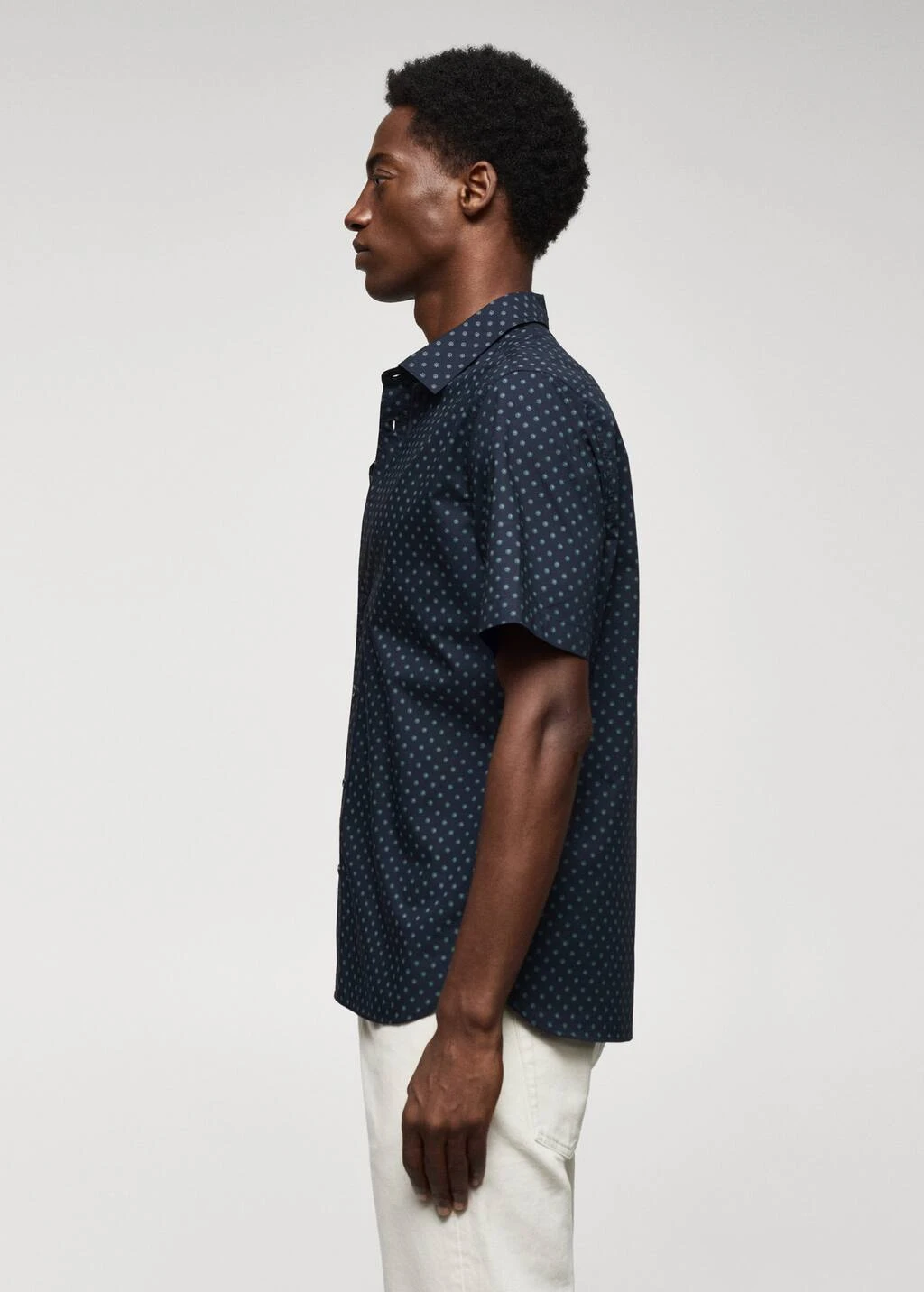 Chemise 100Â % Coton Manches Courtes Fleurs â Image 5