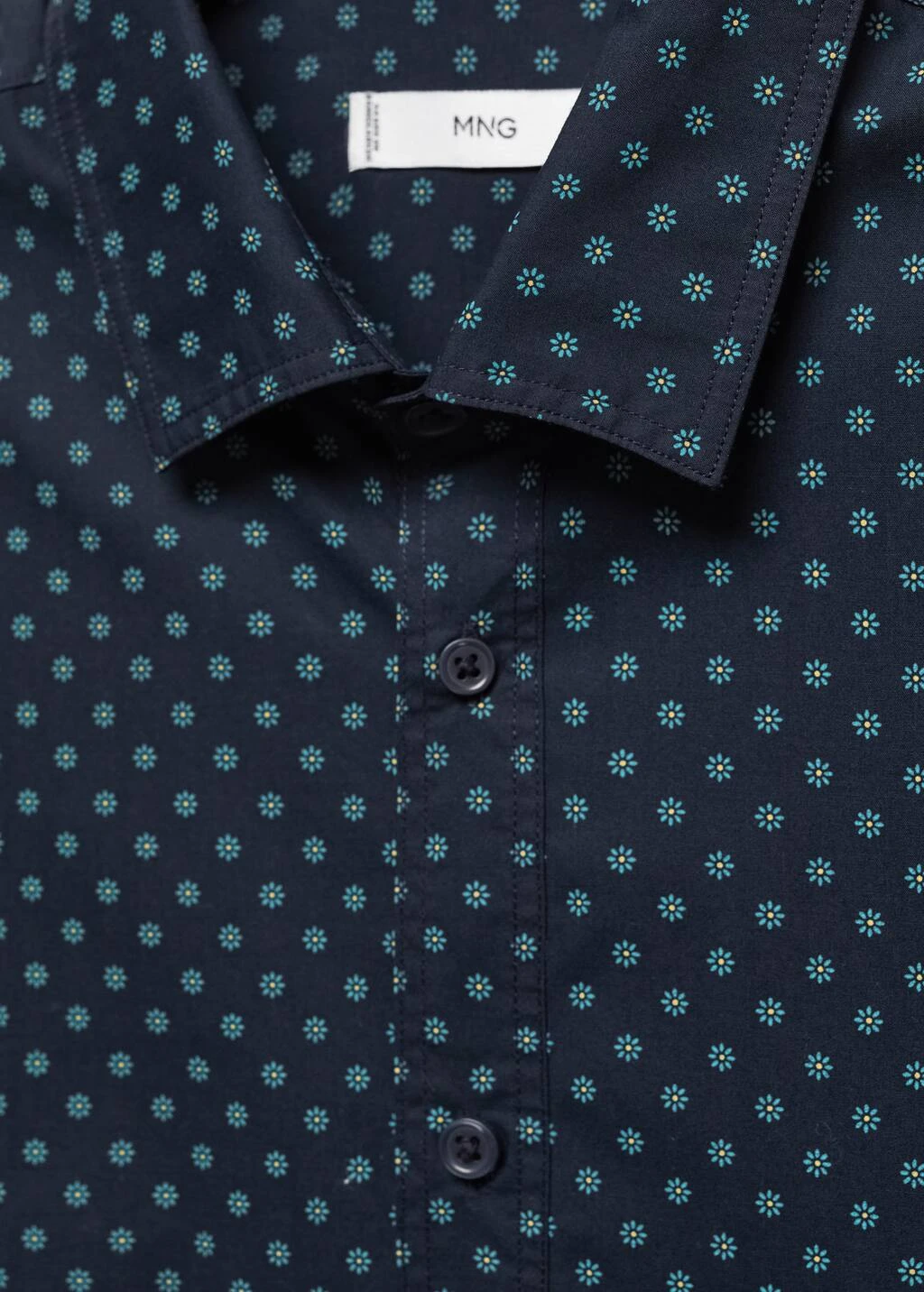 Chemise 100Â % Coton Manches Courtes Fleurs â Image 6