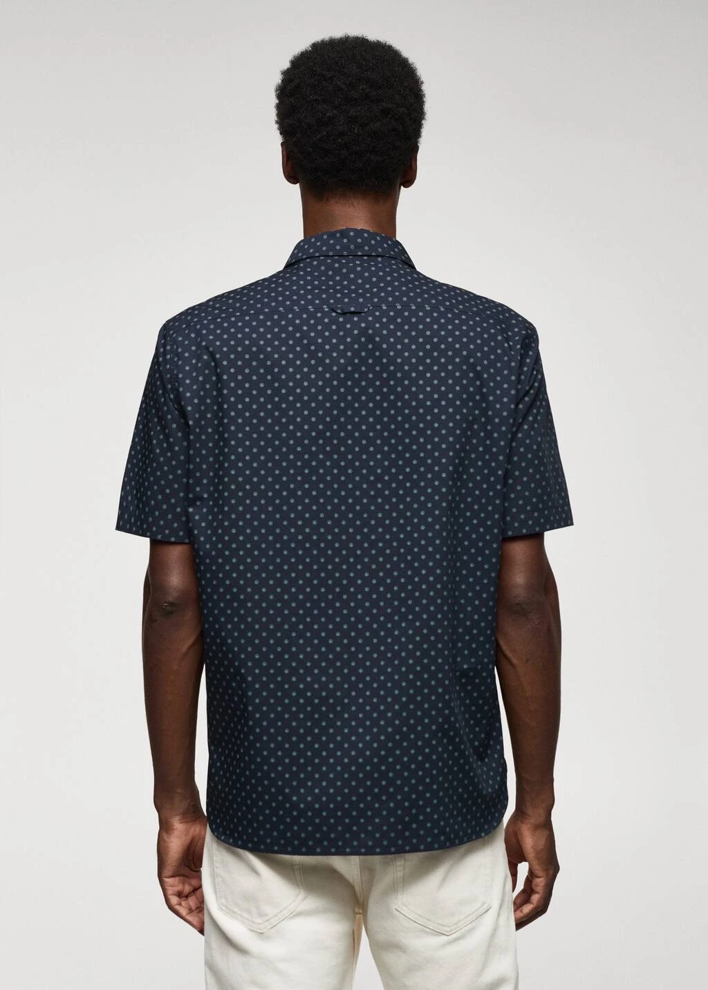 Chemise 100Â % Coton Manches Courtes Fleurs â Image 3