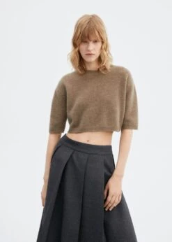 Pull-over Crop Cachemire
