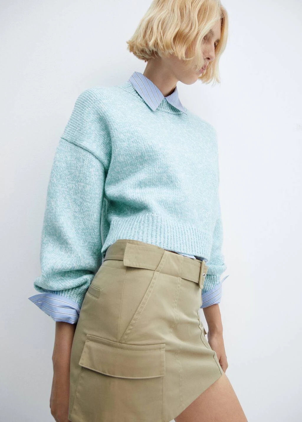 Pull-over Crop Manches Bouffantes – Image 4