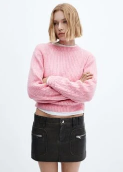 Pull-over à Empiècements Ajourés