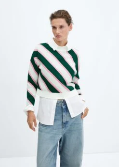 Pull-over Rayures Diagonales
