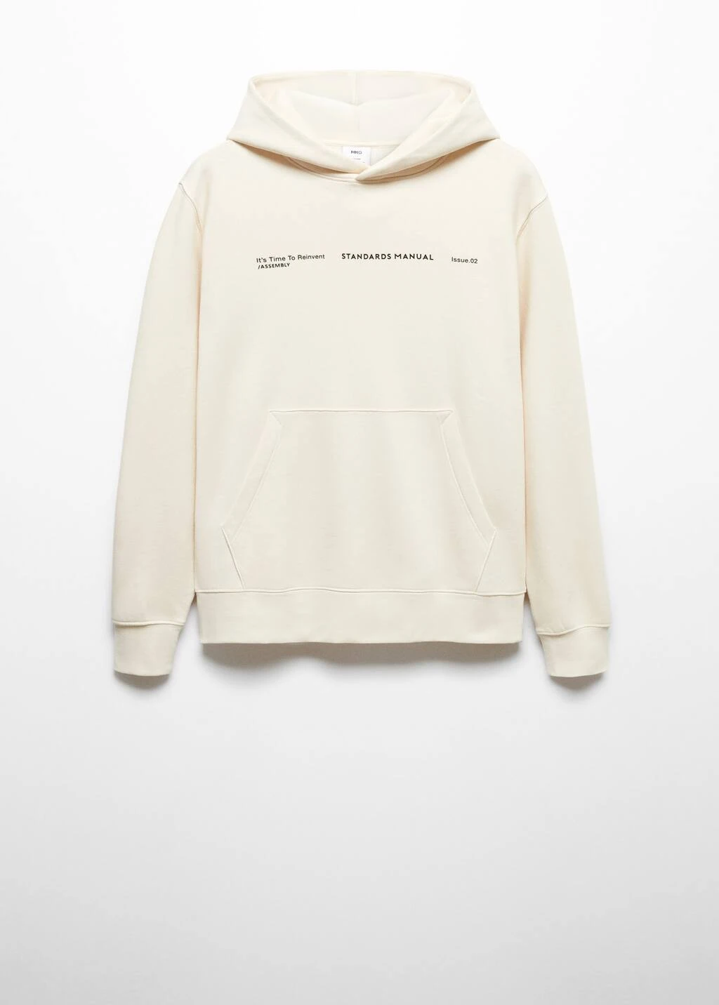 Sweat-shirt Capuche Coton Texte – Image 7