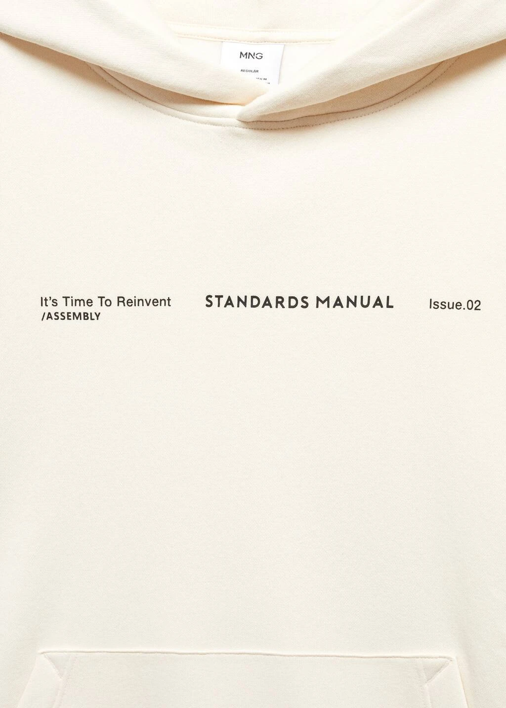 Sweat-shirt Capuche Coton Texte – Image 6