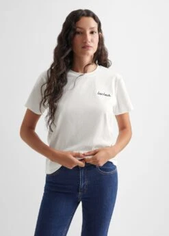 T-shirt Message Brodé