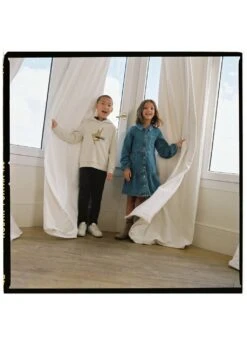 Robe Denim Volantée