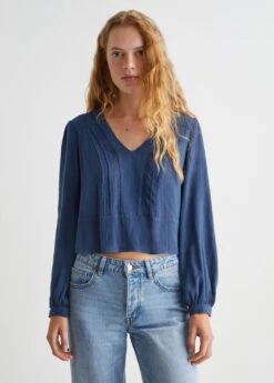 Blouse Crop Broderies