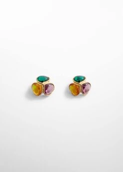 Boucles D’oreilles Pierres Combinées