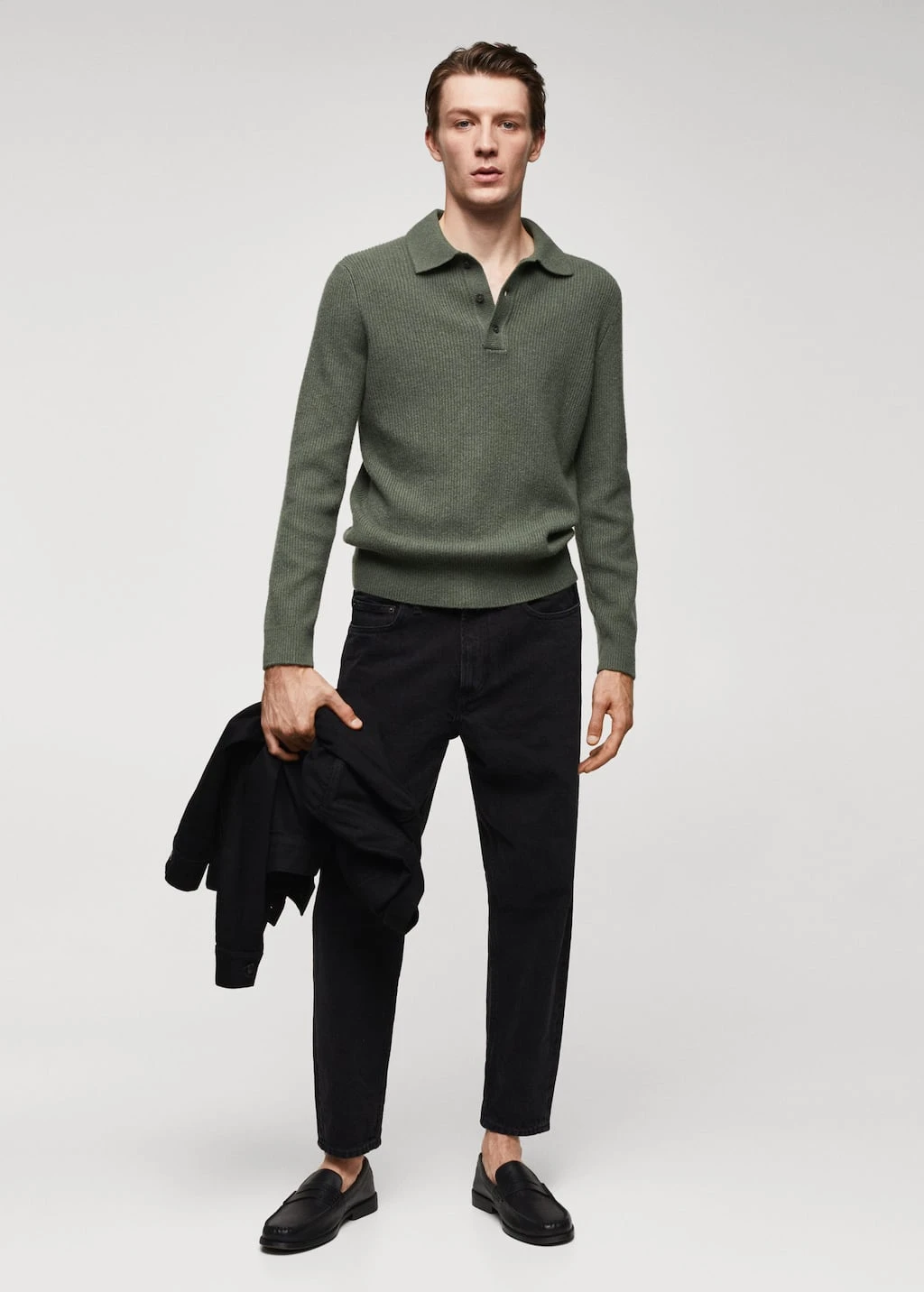 Polo Maille Laine Mélangée – Image 2