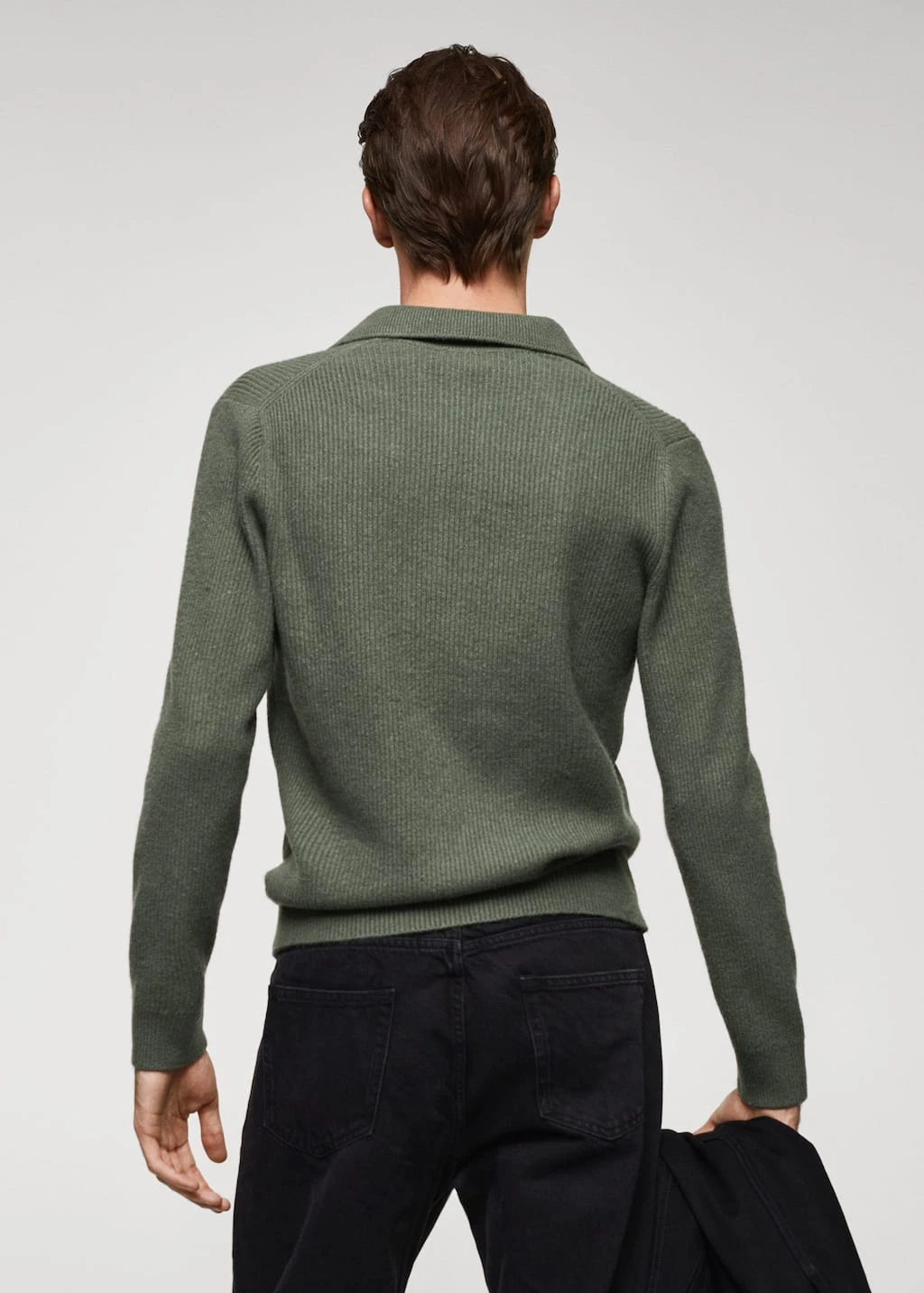 Polo Maille Laine Mélangée – Image 3