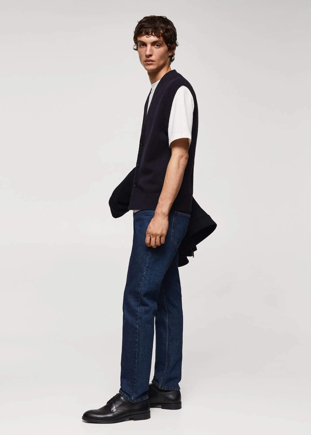 Gilet Maille Laine Mélangée – Image 5