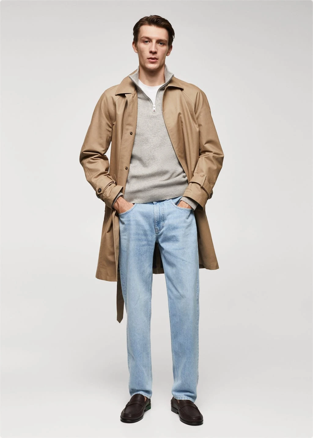 Pull-over Zippé Maille Côtelée – Image 2